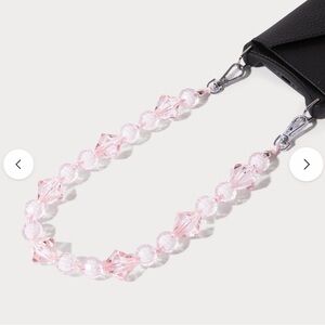 Bandolier Brandi Wristlet - Pastel Pink/Silver OS